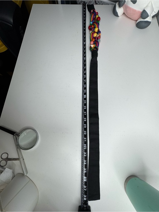 Carolyn Tanner Designs Inc. Colorful Beaded Braided Statement Belt – Vintage main image 4